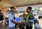 Satlantas-Polres-Alor-Salurkan-Bansos-kepada-Ojek-Pangkalan-dan-Ojek-Online-Sambut-Hari-Lalu-Lintas-Bhayangkara-ke-71