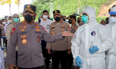 Cegah-Omicron-Lewat-PPLN,-Kapolri-Pastikan-Prokes-dan-Karantina-di-PLBN-Entikong