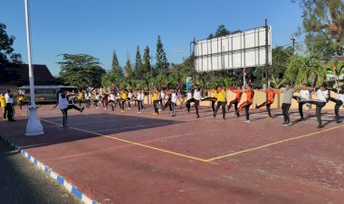 Jaga-Kebugaran-Fisik,-Polres-Alor-Laksanakan-Olahraga-Pagi-Bersama