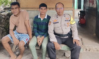 Bhabinkamtibmas-Desa-Dulolong-Himbau-Warga-Agar-Waspada-terhadap-Gangguan-Situasi-Kamtibmas