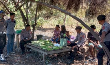 Polsek-Alor-Timur-Lakukan-Patroli-Dialogis-dan-Himbauan-Kamtibmas-di-Desa-Maritaing