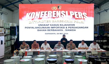 Bareskrim-Polri-Bongkar-Perdagangan-Ilegal-Sianida-di-Surabaya-dan-Pasuruan,-Omzet-Capai-Rp-59-Miliar
