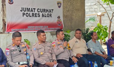 Polres-Alor-Gelar-Jumat-Curhat-di-Kalabahi-Timur,-Warga-Sampaikan-Keluhan-Soal-Miras-hingga-Keamanan-Lingkungan