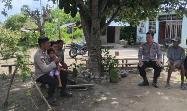 Polsek-Alor-Timur-Laksanakan-Patroli-dan-Sambang-Kamtibmas-di-Desa-Maritaing