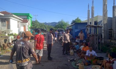 Polsubsektor-Pantar-Timur-Laksanakan-Patroli-dan-Pengamanan-Pasar-Tradisional-Bakalang