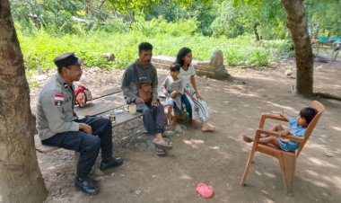 Polsek-Alor-Timur-Laksanakan-Patroli-dan-Sambang-Kamtibmas-di-Desa-Maritaing