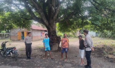 Polsek-Alor-Timur-Intensifkan-Patroli-Kamtibmas-di-Desa-Maritaing,-Warga-Dihimbau-Jaga-Keamanan-dan-Waspada-Cuaca-Ekstrem