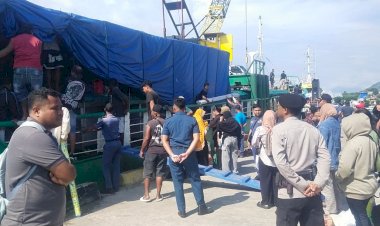 Personel-Pos-Pam-Pelabuhan-Dulionong-Intensifkan-Pengamanan-Arus-Penumpang-dalam-Operasi-Ketupat-Turangga-2026