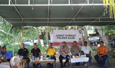 POLRES-ALOR-GELAR-JUMAT-CURHAT,-SERAP-ASPIRASI-MASYARAKAT-KALABAHI-TIMUR