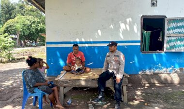 Polsek-Pantar-Laksanakan-Sambang-Kamtibmas,-Perkuat-Kemitraan-dan-Ciptakan-Lingkungan-Aman-di-Desa-Bandar