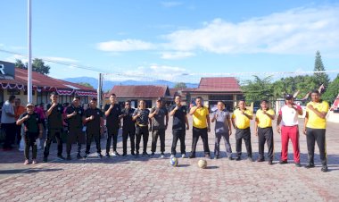 SEMARAK-HARI-BHAYANGKARA-KE-80,-POLRES-ALOR-GELAR-LOMBA-BOLA-VOLI-ANTAR-FUNGSI-DAN-POLSEK-JAJARAN