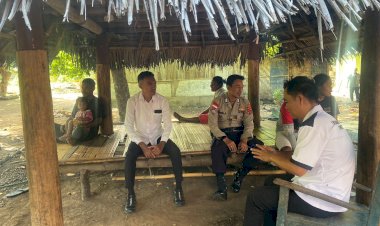 Patroli-Kamtibmas-dan-Sambang-Warga,-Polsek-Alor-Timur-Ajak-Masyarakat-Desa-Maritaing-Jaga-Keamanan-Lingkungan