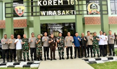 Perkuat-Soliditas-TNI,-Polri,-dan-Kejaksaan,-Kapolda-NTT-Gelar-Silaturahmi-Bersama-Danrem-161/Wirasakti-dan-Kajati-NTT