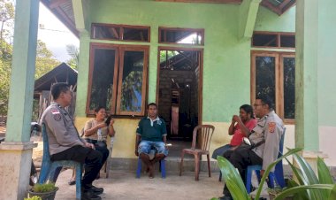 Polsek-Alor-Timur-Laut-Sambangi-Warga-Nailang,-Ajak-Bersama-Jaga-Kamtibmas