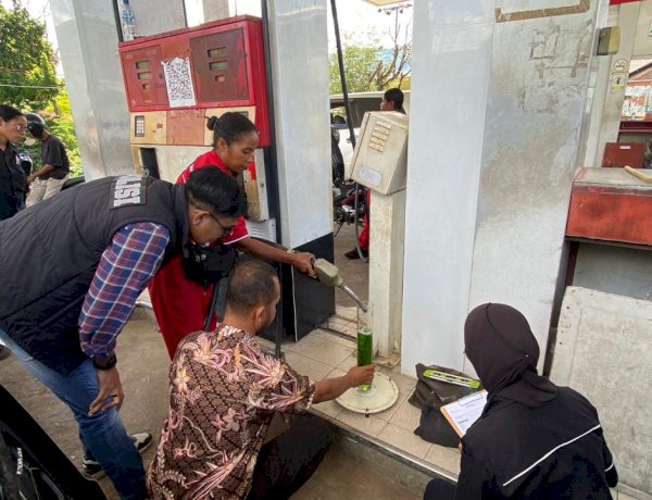 Polres Alor Laksanakan Pengawasan dan Pengukuran Takaran BBM di Sejumlah SPBU Wilayah Kabupaten Alor