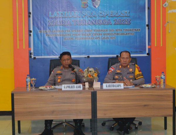 Kapolres Alor Pimpin Latihan Pra Operasi Zebra Turangga 2025