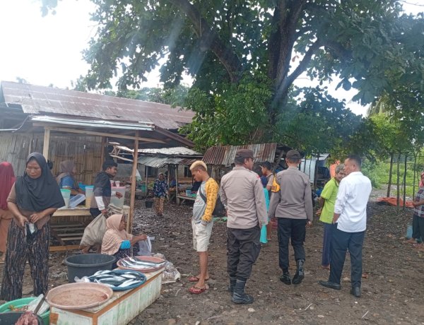 Polsek Pantar Laksanakan Patroli Dialogis dan Pengamanan Pasar Kabir