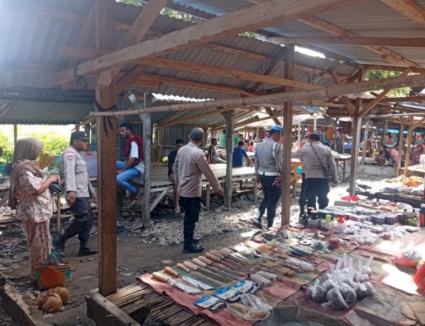 Patroli Dialogis Polsek Pantar di Pasar Kabir, Wujudkan Rasa Aman dan Cegah Gangguan Kamtibmas