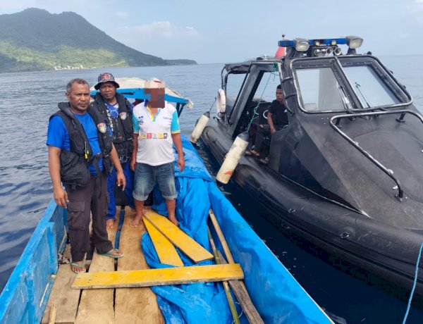 Polres Alor Amankan Perahu Motor Bermuatan BBM Tanpa Dokumen di Perairan Pulau Sika