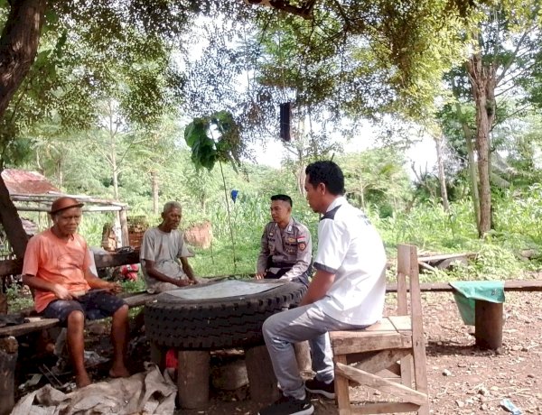 Polsek Alor Timur Laksanakan Patroli Dialogis dan Sambang Kamtibmas di Desa Maritaing