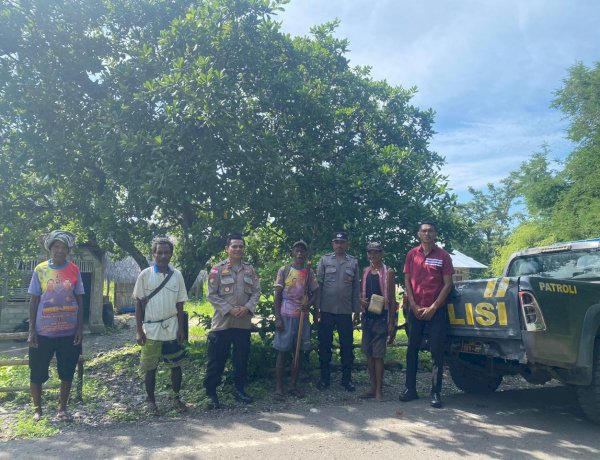 Patroli Dialogis, Polsek Alor Timur Ajak Warga Kolana Utara Jaga Kamtibmas