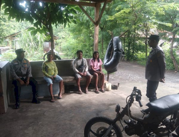 Polsek Alor Timur Gelar Patroli Kamtibmas dan Sambang Warga di Desa Maritaing