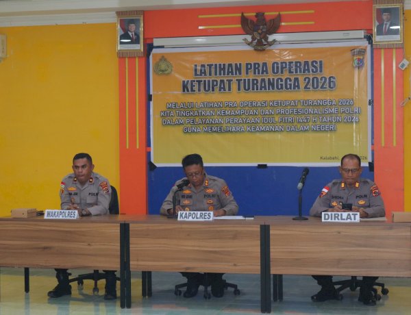 Polres Alor Gelar Latihan Pra Operasi Ketupat Turangga 2026, Tingkatkan Kesiapan Pengamanan Idul Fitri