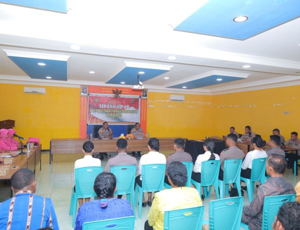 POLRES ALOR GELAR SIDANG BP4R, PERKUAT PEMBINAAN KEHIDUPAN RUMAH TANGGA ANGGOTA