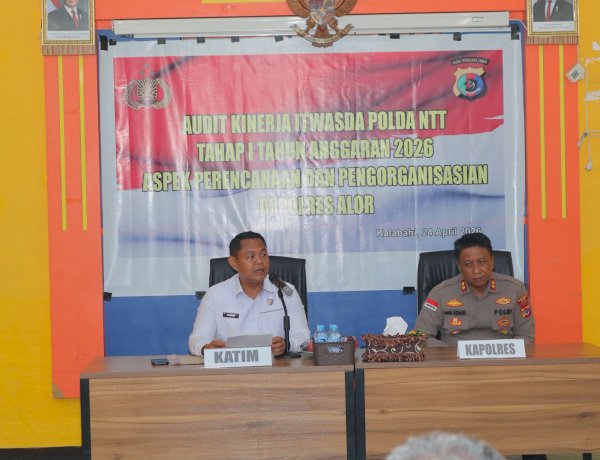 ITWASDA POLDA NTT LAKUKAN AUDIT KINERJA DI POLRES ALOR, TEKANKAN TERTIB ADMINISTRASI