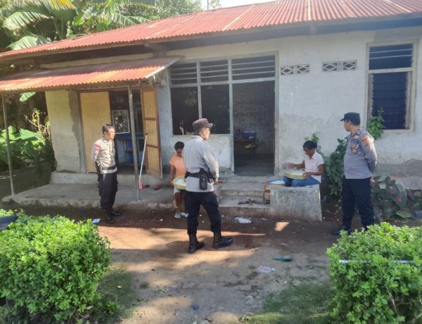 Patroli Sambang Kamtibmas, Polsek Alor Timur Ajak Warga Maritaing Jaga Keamanan Lingkungan