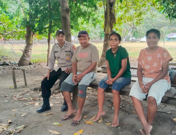 Polsek Alor Timur Laut Intensifkan Sambang Kamtibmas di Desa Taramana, Ajak Warga Jaga Kondusivitas Wilayah