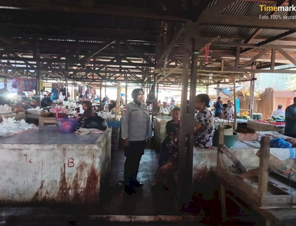 Polsek Alor Barat Daya Tingkatkan Patroli dan Pengamanan di Pasar Rakyat Moru