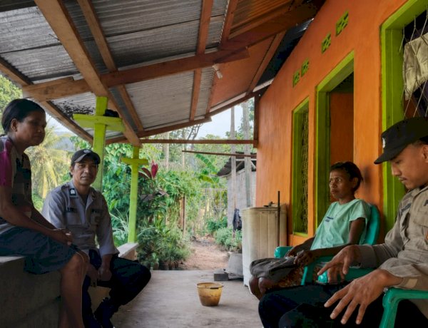 Polsek Alor Timur Laut Intensifkan Patroli Dialogis dan Sambang Kamtibmas di Desa Kamot