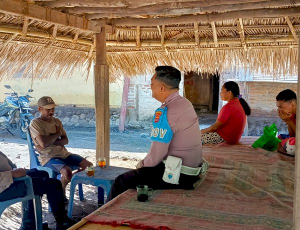 Patroli Dialogis Polsek Alor Timur Perkuat Kemitraan dengan Warga Desa Maritaing