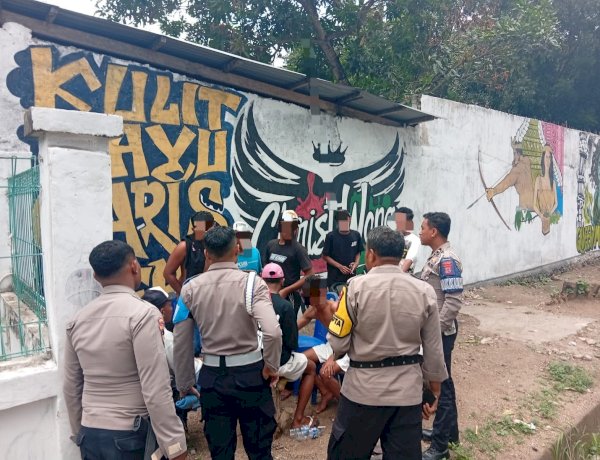 RESPON CEPAT LAYANAN POLISI 110, POLRES ALOR TINDAK LANJUTI LAPORAN GANGGUAN KAMTIBMAS DI DEPAN SPBU AIR KENARI