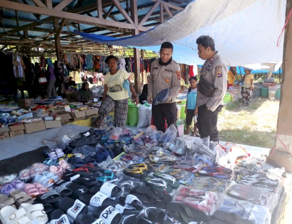 Polsek Pantar Barat Intensifkan Patroli dan Pengamanan Pasar Rakyat Maliang, Wujudkan Situasi Kamtibmas yang Aman dan Kondusif