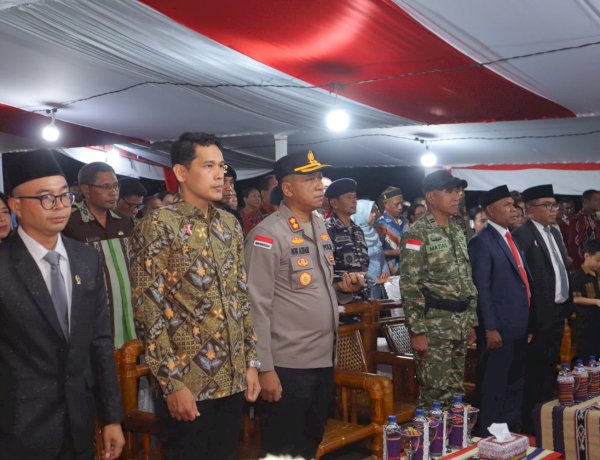 Kapolres Alor Hadiri Pengukuhan 30 Calon Paskibraka Kabupaten Alor Tahun 2026