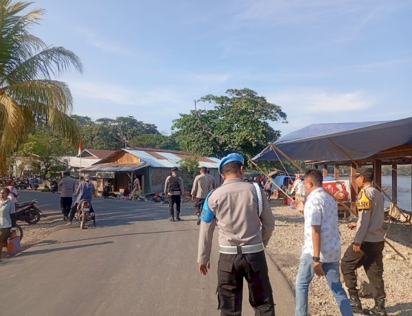 Polsek Pantar Tingkatkan Patroli Dialogis di Pasar Kabir, Warga Diimbau Waspadai Miras dan TPPO
