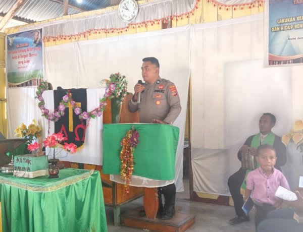Minggu Kasih Polsubsektor Pureman, Ajak Warga Kailesa Peduli Kesehatan Ibu dan Anak