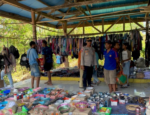 Polsek Pantar Barat Intensifkan Pengamanan Pasar Rakyat Maliang, Aktivitas Warga Berjalan Aman dan Lancar