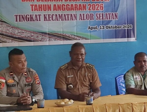 Kapolsek Alor Selatan Tatap Muka dengan 13 Kepala Desa, Perkuat Sinergi Kamtibmas