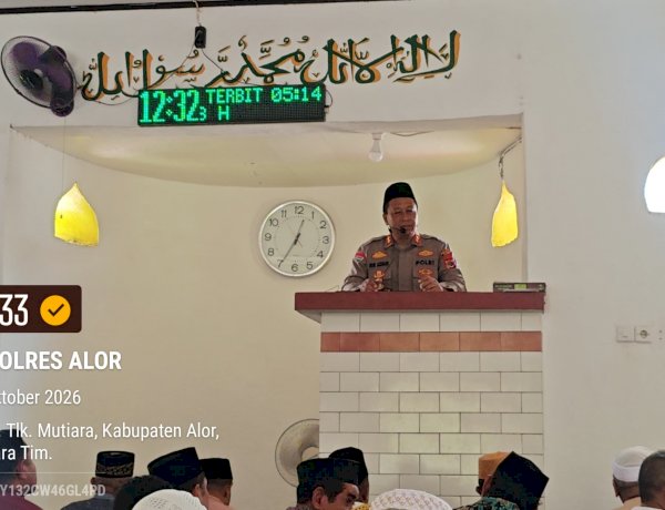 KAPOLRES ALOR PIMPIN JUMAT KELILING, AJAK MASYARAKAT TANGKAL HOAKS DAN JAGA KAMTIBMAS