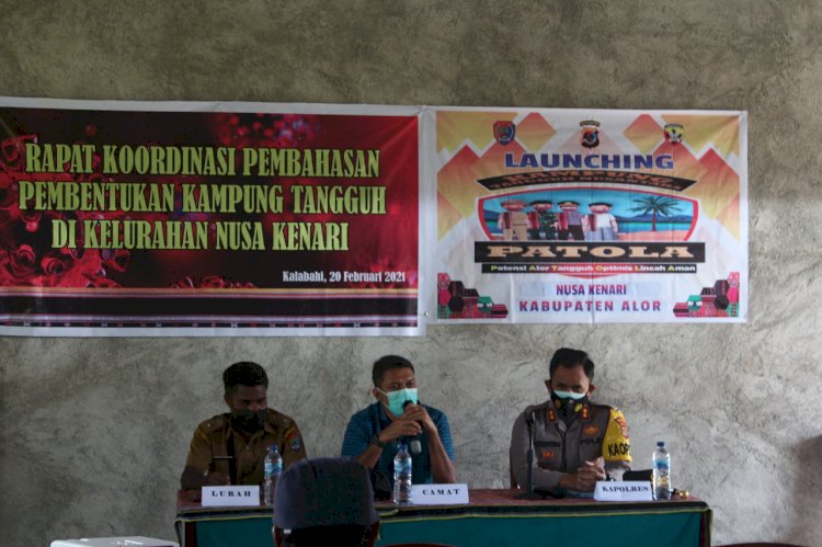 Kapolres Alor Kembali Resmikan Kampung Tangguh Patola Di Kab. Alor