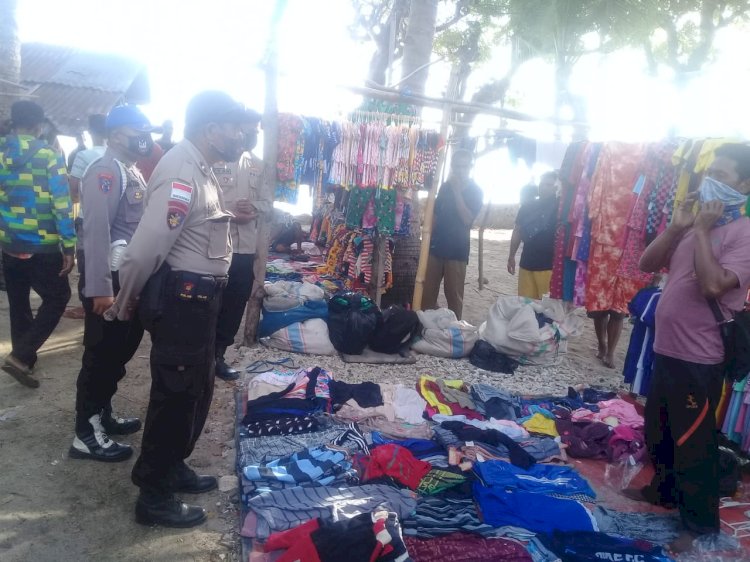 Jaga Stabilitas Kamtibmas Di Bulan Ramadhan, Patroli Polsek Pantar Sasar Pasar Inpres