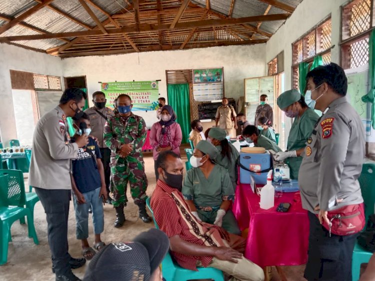 Polres Alor gelar vaksin di desa Mataru utara
