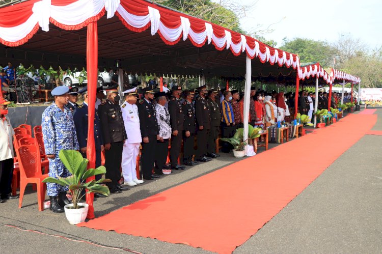 Kapolres Alor Hadiri Upacara Peringatan Hari Kemerdekaan Republik Indonesia Ke-77