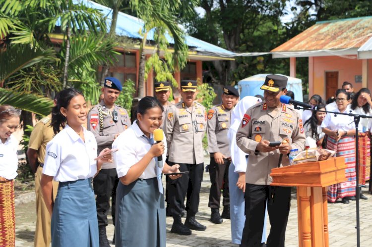 Safari Kamtibmas di SMA Negeri 1 Kupang Timur, Kapolda NTT Beri Tantangan Kepada Para Pelajar