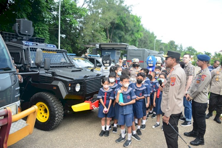 Terima Kunjungan Murid Sekolah Kristen Tunas Bangsa Kupang, Kapolda NTT Beri Apresiasi