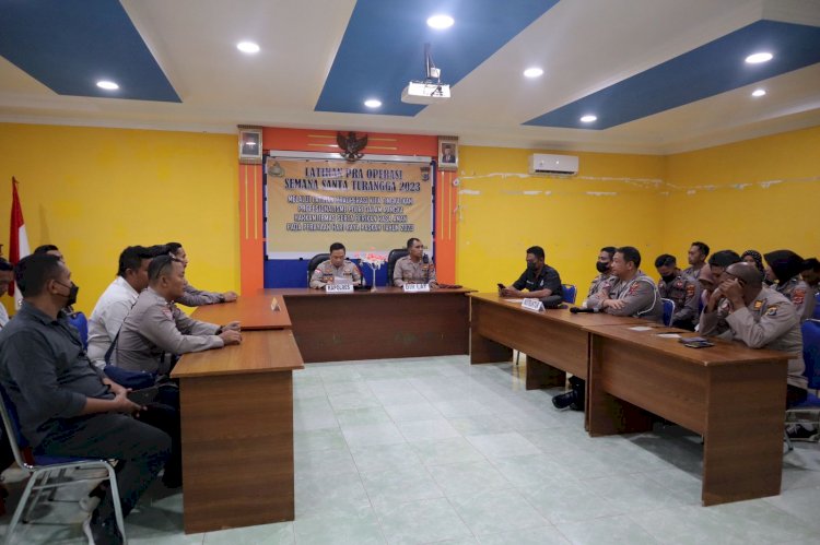 Polres Alor Laksanakan Latihan Pra Operasi Samana Santa Turangga 2023