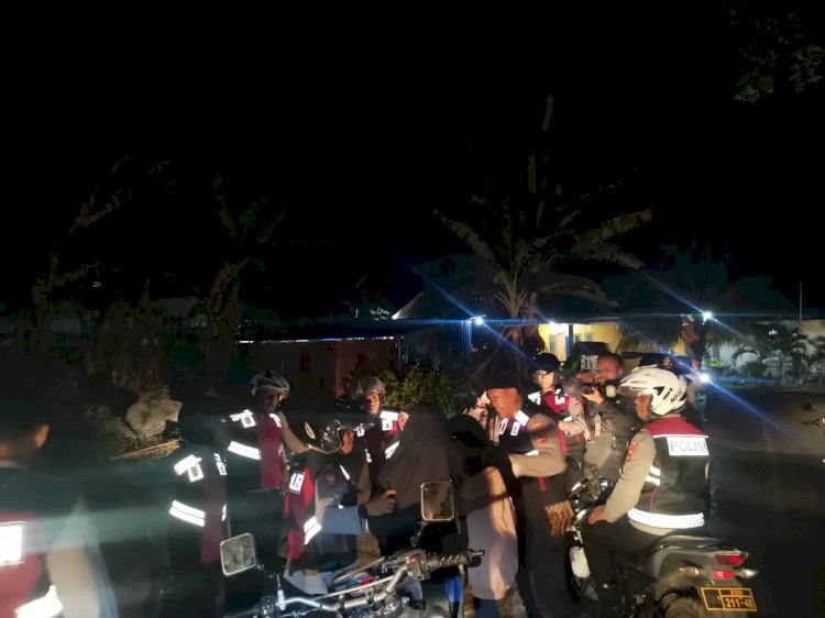 Cegah Gangguan Kamtibmas, Polres Alor Laksanakan Patroli Malam